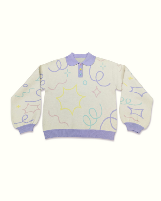[PREORDER] Art Sprinkles Sweater-PASTEL